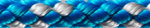 8-Plaited Dinghy 4 mm blau/silber, Robline