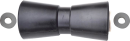 Gummi-Kielrolle 200x80mm schwarz mit Plastikscheiben