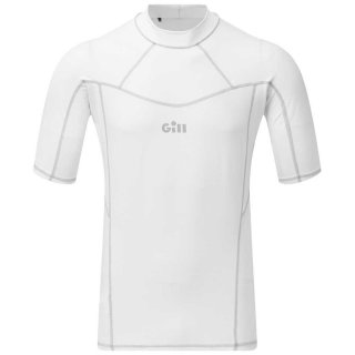 Shirt Nylon kurzer Arm Pro Rash Vest Men´s white Gill L