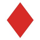 Segelmarkierung Rhombus rot