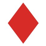 Segelmarkierung Rhombus rot